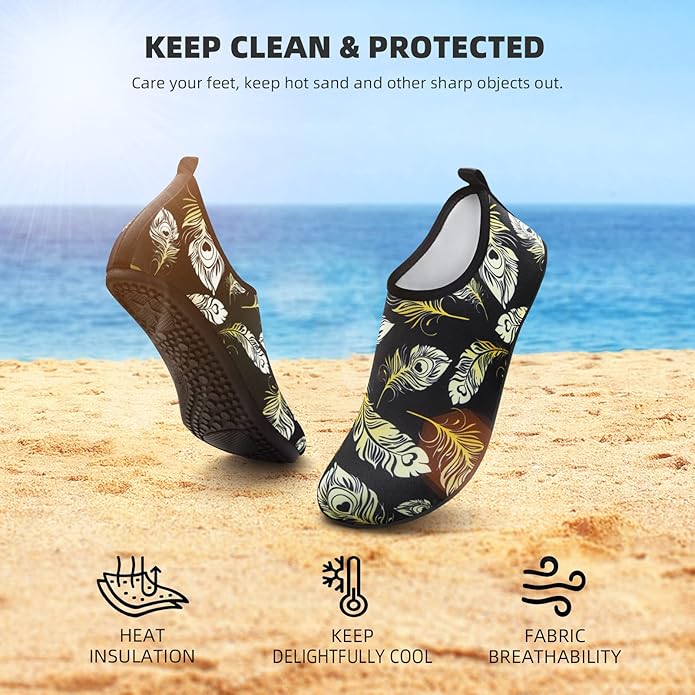 Water Shoes for Women Men Quick-Dry Aqua Socks Swim Beach Barefoot Yoga Exercise Wear Sport Accessories Pool Camping Must Haves Adult Youth Size