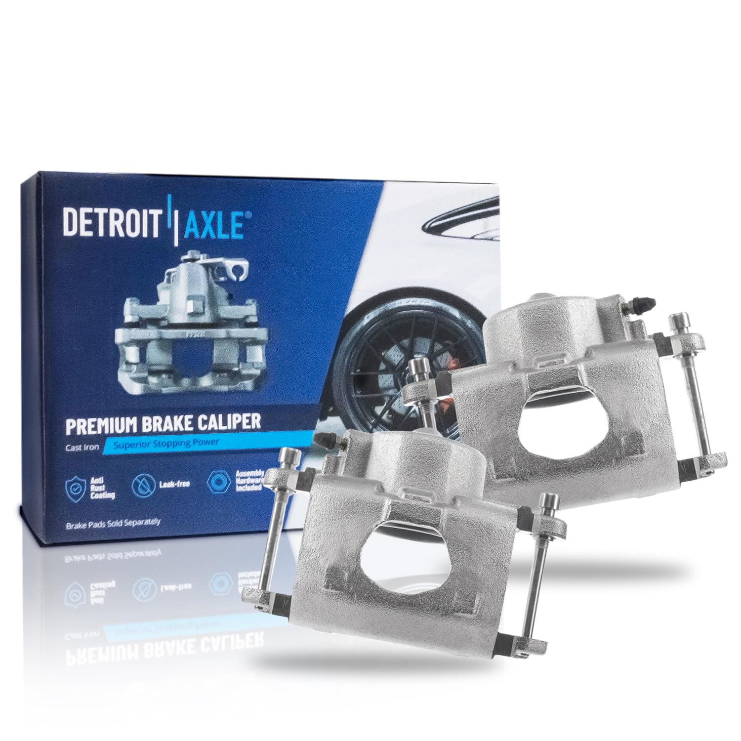 Detroit Axle - Front Brake Calipers for Chevy Camaro Impala Astro Pontiac Phoenix GMC C1500 R1500 Safari Buick Roadmaster LeSabr