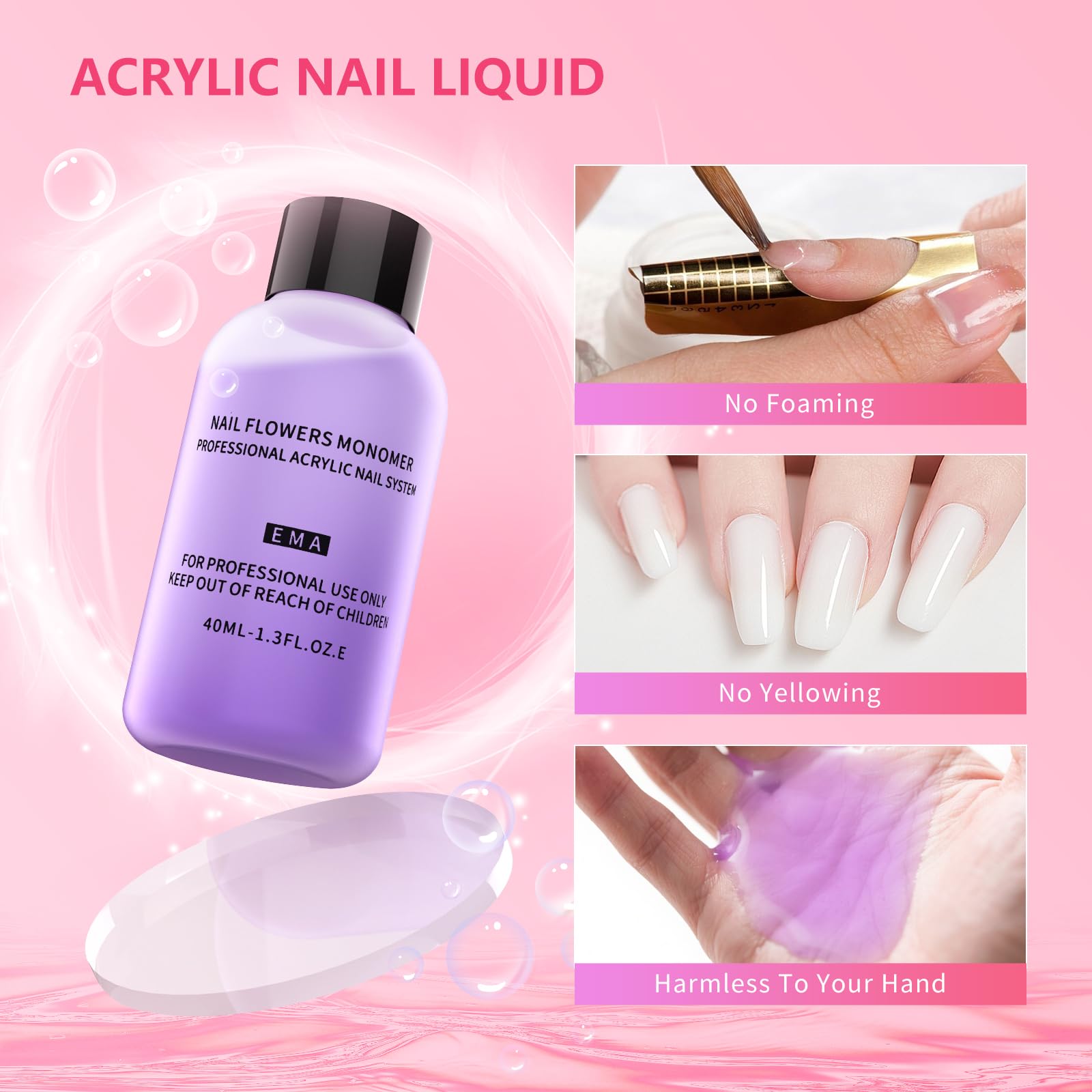 NIQZOPA Practice Hand for Acrylic Nails with Acrylic Nail Kit for Beginners