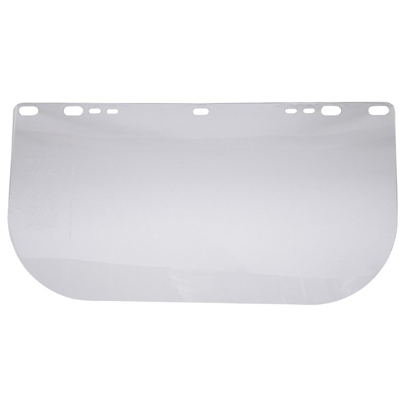 Jackson Safety Faceshield Window for Jackson Safety Headgear, 8" x 15.5" x 0.04", PETG, Unbound, Clear (Case of 12), 29104