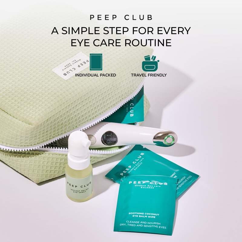 Peep Club All Natural Eye Makeup Remover Wipes – Perfect for Sensitive Eyes, Optometrist Formulated, Tea Tree Oil Free, Cleansing, Nourishing, Coconut Oil, Chamomile, Bilberry, 30 Pack