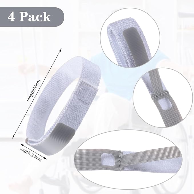 Foley Catheter Holder Urinary Legband Holder Catheter Tube Holder Anti Slip Anti Irritation Silicone Grip (Gray)