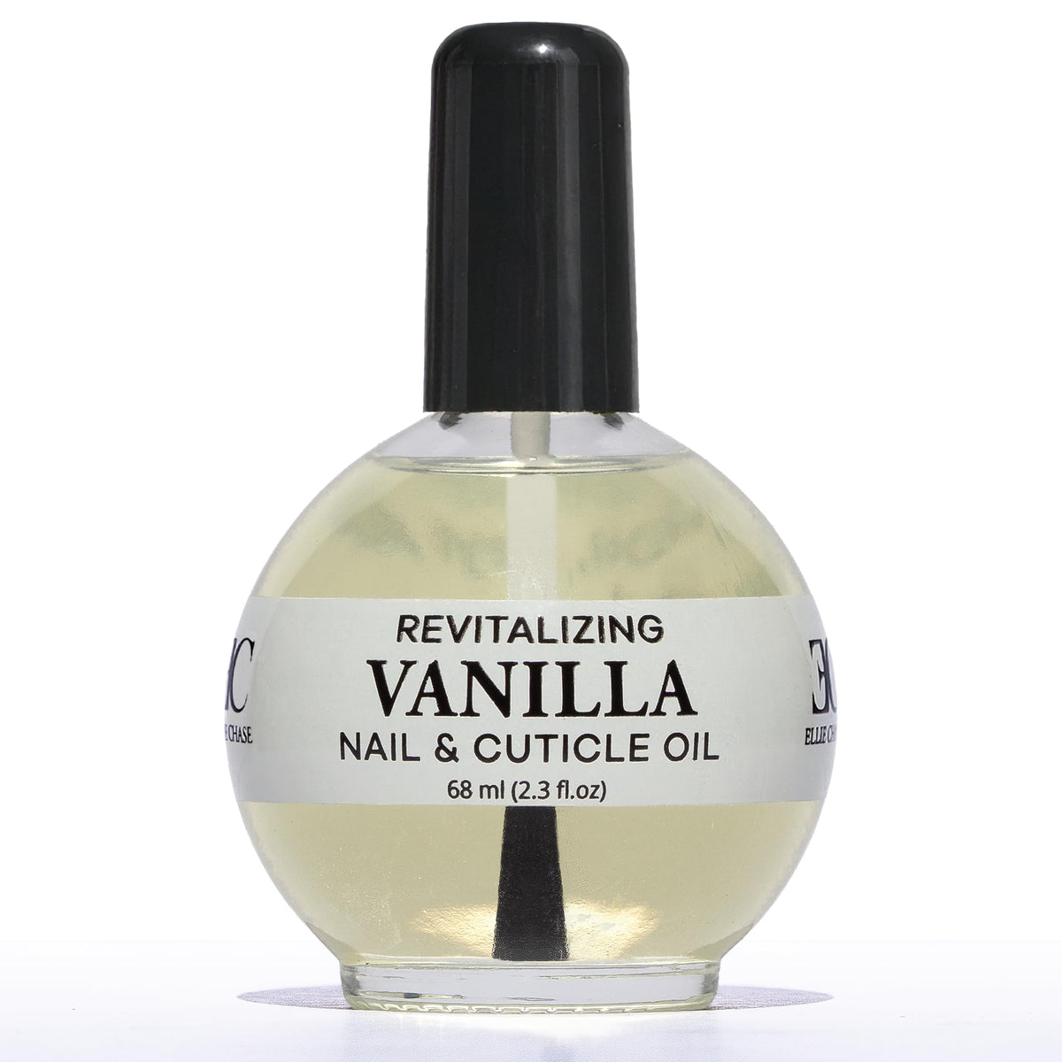 Ellie Chase Moisturizing Cuticle & Nail Care Oil 2.3 Fl Oz - Vanilla Scented – Infused with Jojoba Oil, Aloe, Vitamin E – Nail & Cuticle Hydration, Repair, Moisturizer, Strengthener, Growth