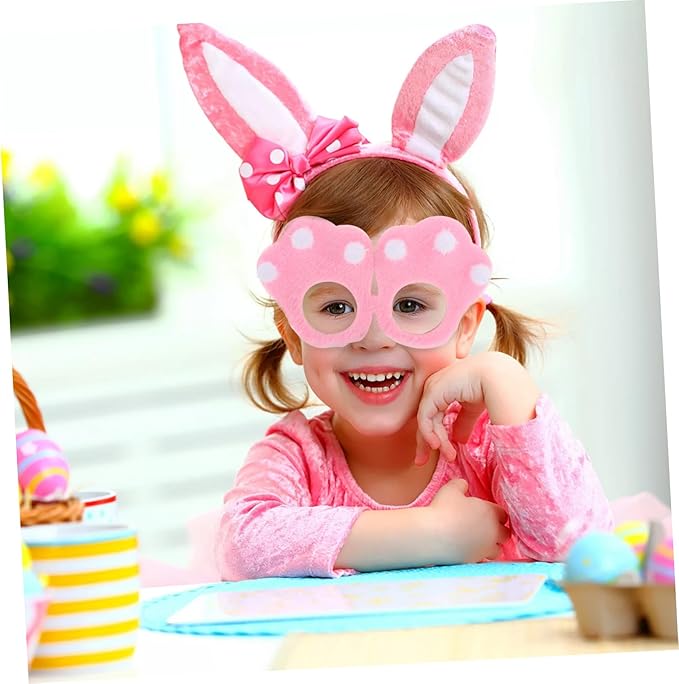 Easter Bunny Paw Glasses Fun Decorative Frames for Boys and Girls for Easter Parties Photo Booth Props and Festive Celebrations Comfortable and Multiuse Design