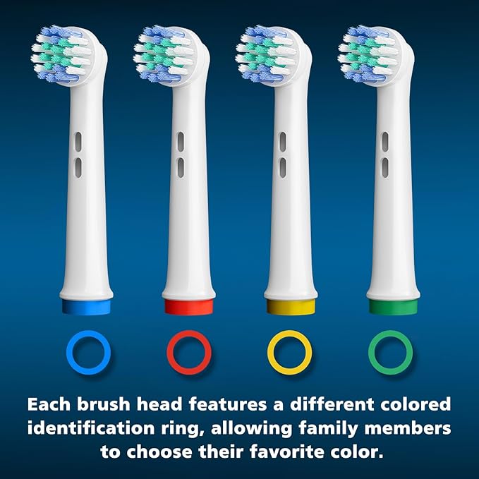 Replacement Toothbrush Heads Compatible with Oral-B, 8-Pack Electric Toothbrush Heads, Fits Pro 1000/500/3000/7000/9600 & More, Dupont Bristles for Superior Clean