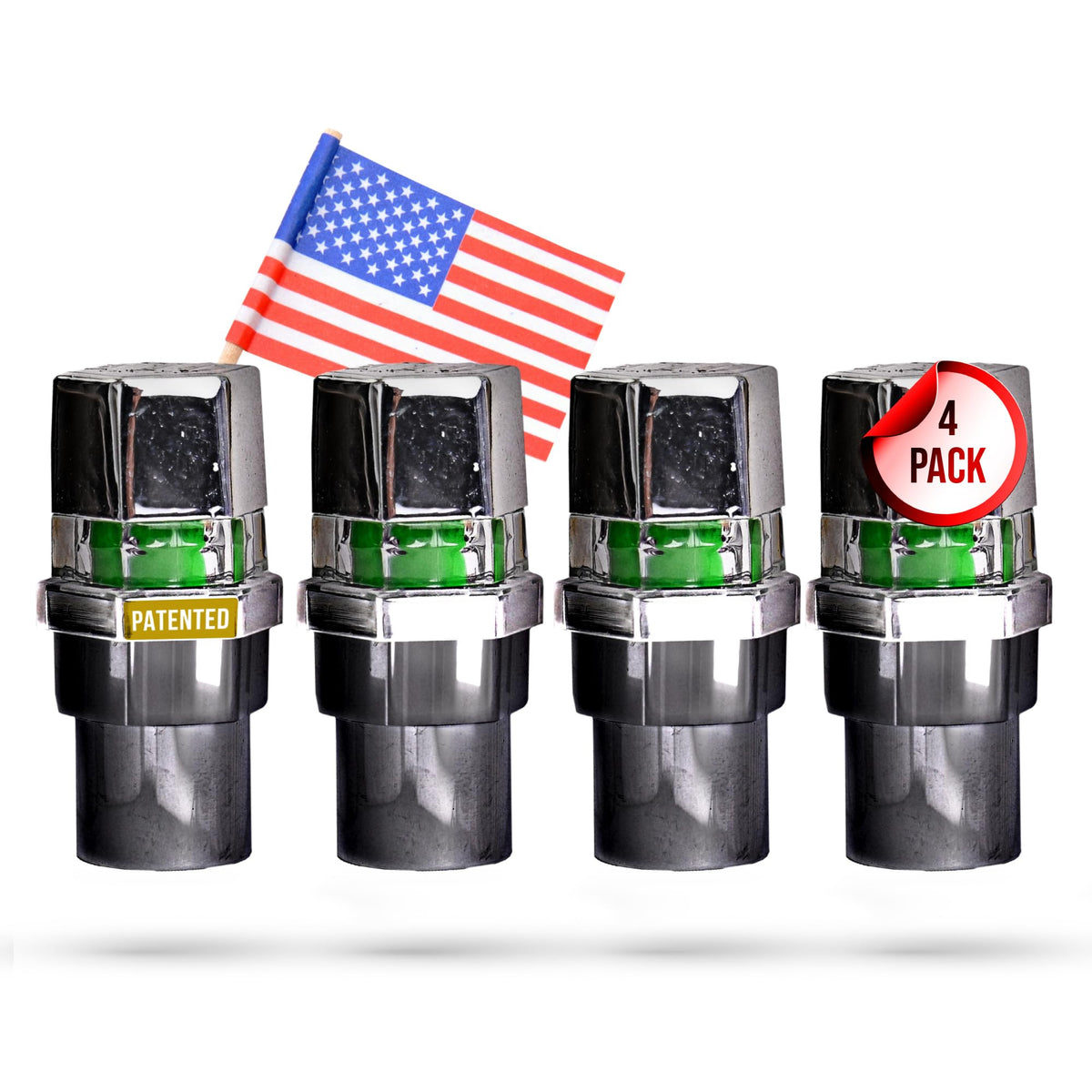 Quick Pressure Tire Pressure Monitoring Valve Caps Sensor Gauge - Advanced Detection System, 90 PSI Sensing Air Alert Indicator