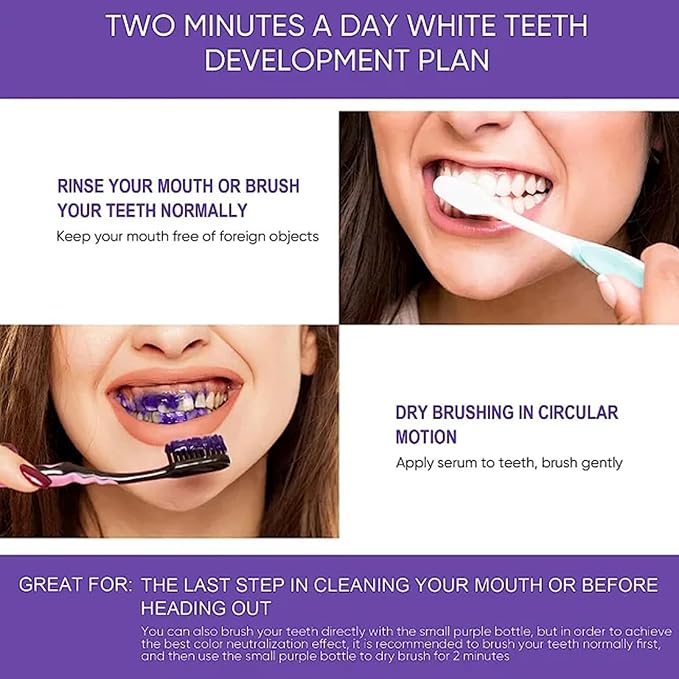 Purple Toothpaste for Teeth Whitening, Purple Whitening Toothpaste, Tooth Stain Removal Colour Corrector 50ml