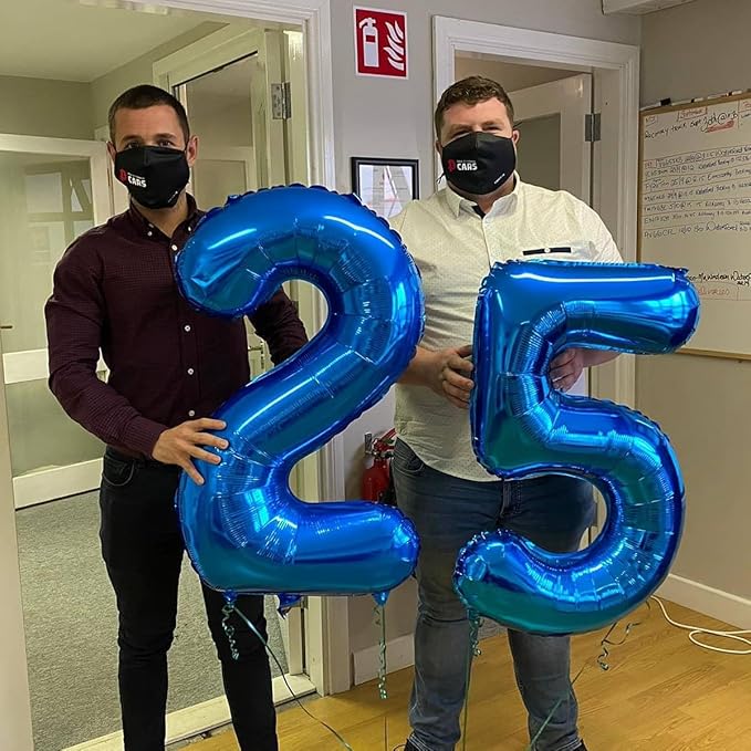 16 Balloon Number, Metallic Blue Number 16th Birthday Balloons 40 Inch, Sweet 16 Years Old Metallic Blue Birthday Decorations for Boys Girls, 16th Anniversary Decorations