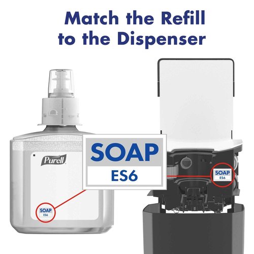 PURELL Brand CLEAN RELEASE Technology (CRT) HEALTHY SOAP Naturally Clean Foam, Fragranced with Essential Oils, 1200 mL Refill for ES6 Soap Dispenser (Pack of 2) - 6471-02 - Manufactured by GOJO, Inc.