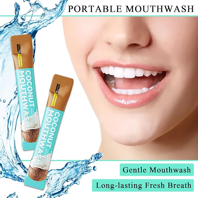 Travel Size Mouthwash,Mini Mouthwash Travel Size Bulk Portable Mouth Wash Set,Individual Small Travel Mouth Wash Packets for Fresh Breath(Pack of 20) G