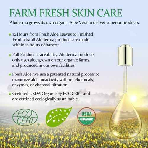 Aloderma Signature Aloe Firming & Rejuvenating Set - 5 Pieces - Gel, Cleanser, Toner, Serum, Cream