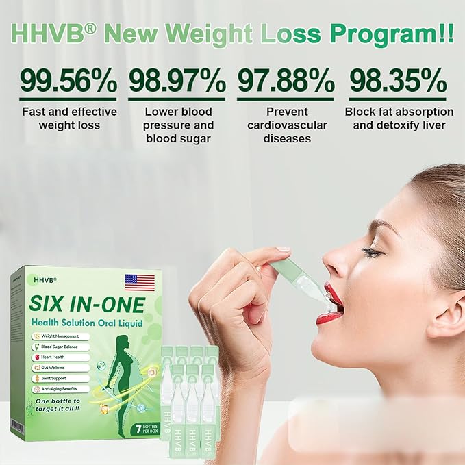 CITYOGA 2025 New Six-in-One Oral Solution, Professional Six-in-One Health Solution Oral Liquid - Promote Intestinal Digestio, Natural Slim Supplement Oral Drops for Women and Men (5)