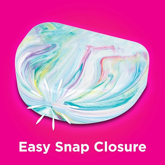 Practicon Marble Retainer Cases, Orthodontic Aligner Case, Mouth Guard Holder (3 Pack) (Cotton Candy)
