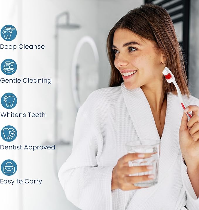 500 Toothbrushes Bulk Wholesale Quantity Standard Size, Dental Care Toiletries, Medium Soft Bristles, Individually Wrapped, Homeless Care, Disposable Use, Hotels, Travel,