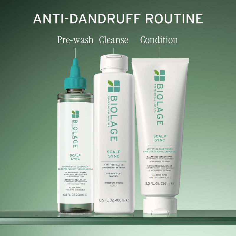 Biolage Scalp Sync Anti-Dandruff Shampoo - Controls Dandruff & Deeply Cleanses, With Zinc Pyrithione, Vegan & Cruelty-Free