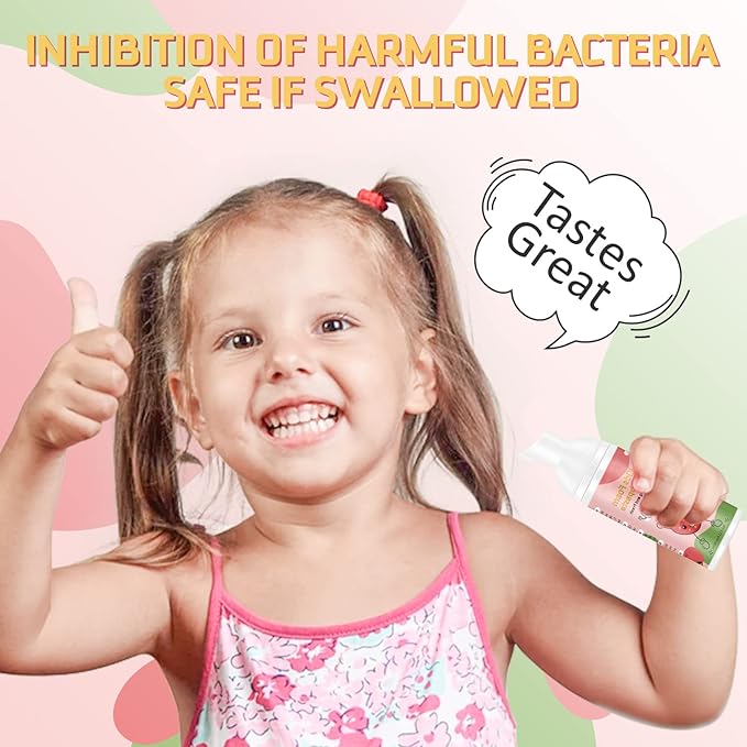 Foam Toothpaste Kids, Kids Foam Toothpaste, Toddler Toothpaste for Dental Care for Children for 3 and Up