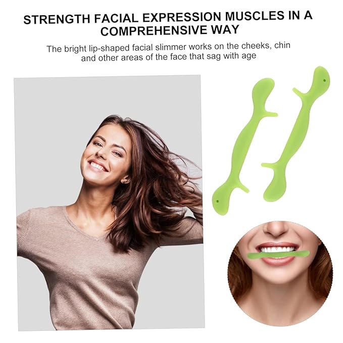 FRCOLOR 3pcs Smile Trainer Silicone Mouth Muscle Tightener for Ergonomic Face Exerciser for Speech and Stutter Safe for -term Use