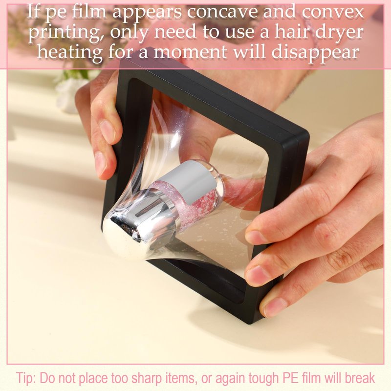 meekoo 30 Pcs Press on Nail Packaging Box with 90 Pcs Adhesive Double Sided Tape Artificial Nail Display Case Storage Container Box Acrylic Packaging Organizer for Art Home Salon(Black)