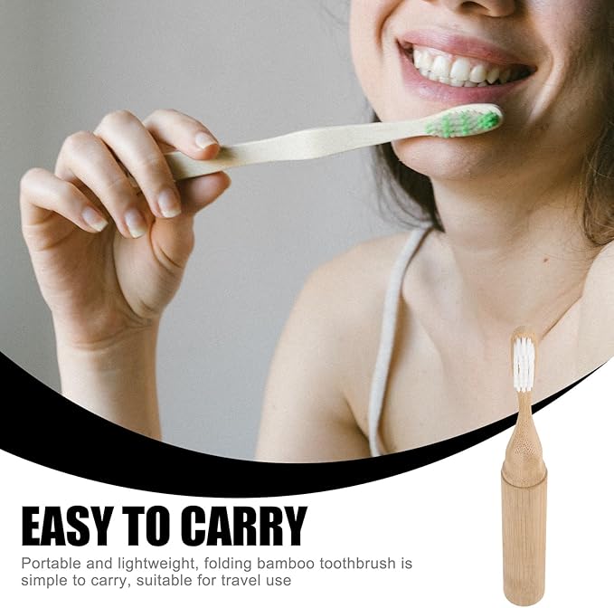 ZUNOXAZ Folding Toothbrush with Soft Bristles and Portable Case Travel Foldable Toothbrush for Adult Oral Care for Traveling Use