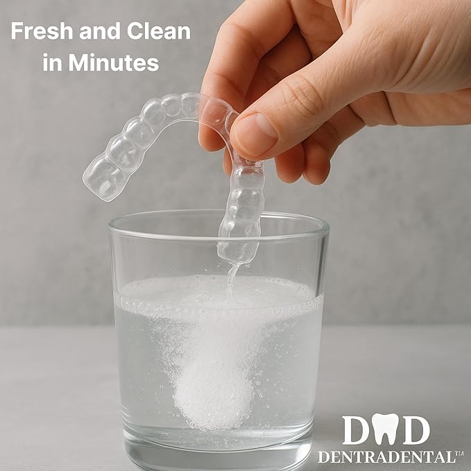 42 Count Retainer Cleaner Tablets for Aligner, Mouth Guard, Night Guard and More. Cleaning Tablets for Ultrasonic Cleaners - Fresh in 3 Minutes - 1.5 Month Supply - Mint