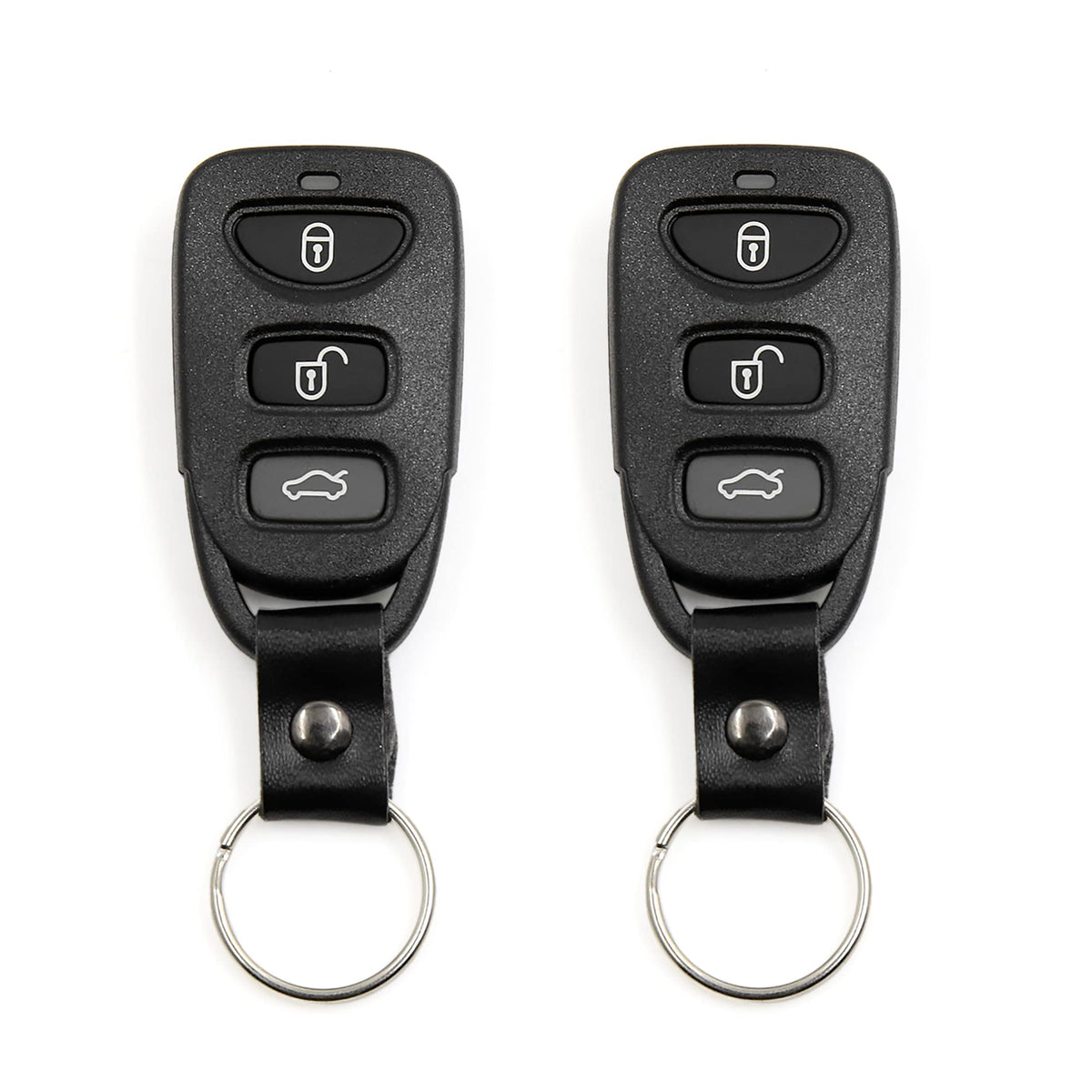 X AUTOHAUX 2pcs 4 Buttons Key Fob Remote Control Key Case Shell for Hyundai Elantra 2007-2010 Sonata 2006-2011 Replacement OSLOK