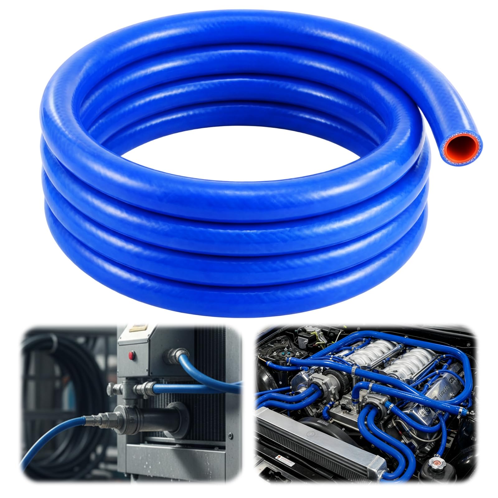Outus 3/4 ID Silicone Heater Hose 10ft Roll, Coolant Radiator Straight 85 Psi Pressure Reinforced High Temperature for Water/gas