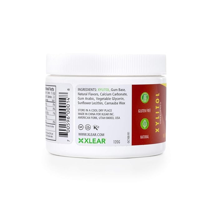 Spry Fresh Natural Xylitol Chewing Gum Dental Defense System - Aspartame-Free, Sugar-Free, Non-GMO, Gluten-Free (Cinnamon, 100 Count - Pack of 2)