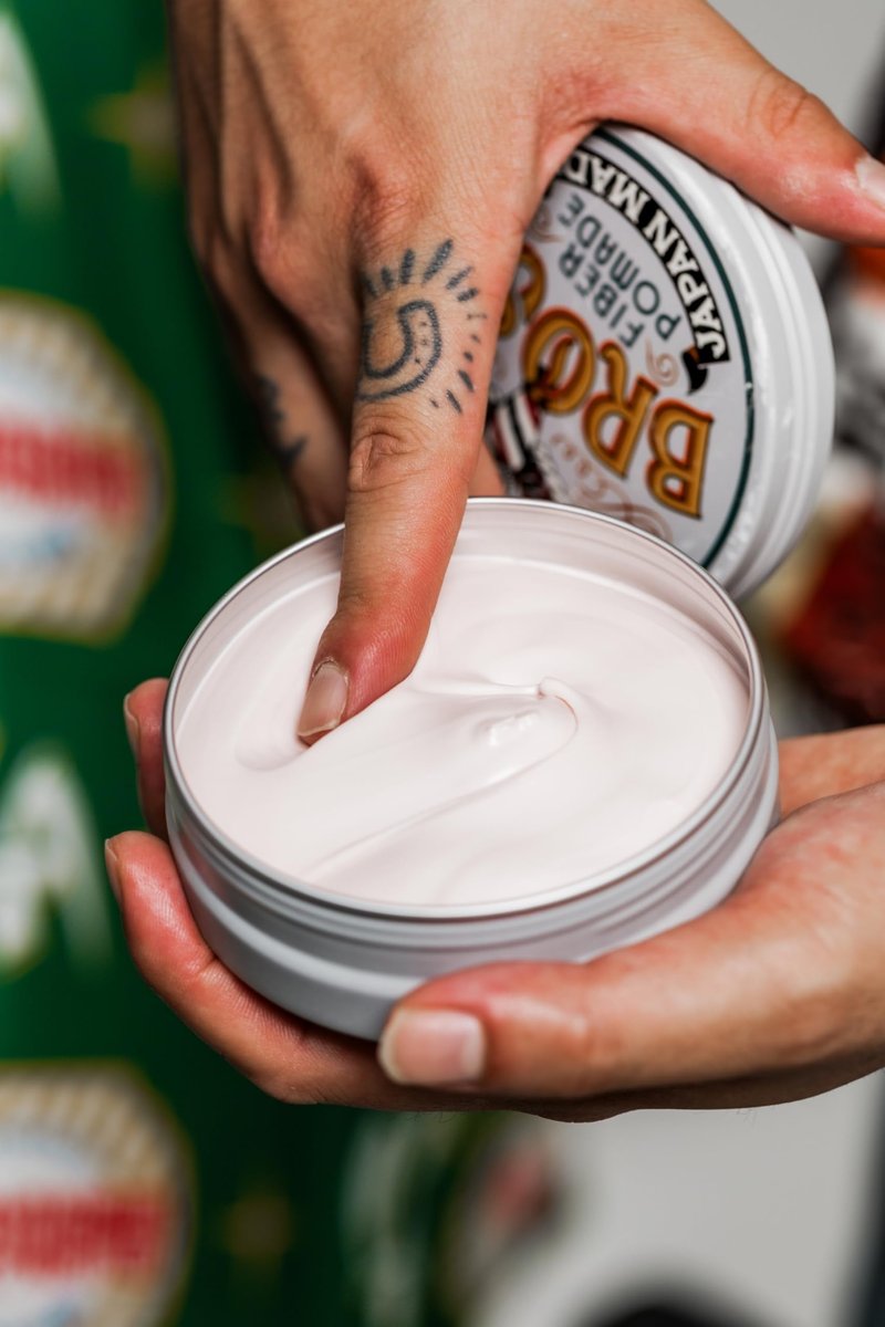 BROSH Feather Weight Fiber Pomade with Flexible Hold & Matte Texture, Weightless Water-Based Hair Styling Clay for Men, 4 Oz
