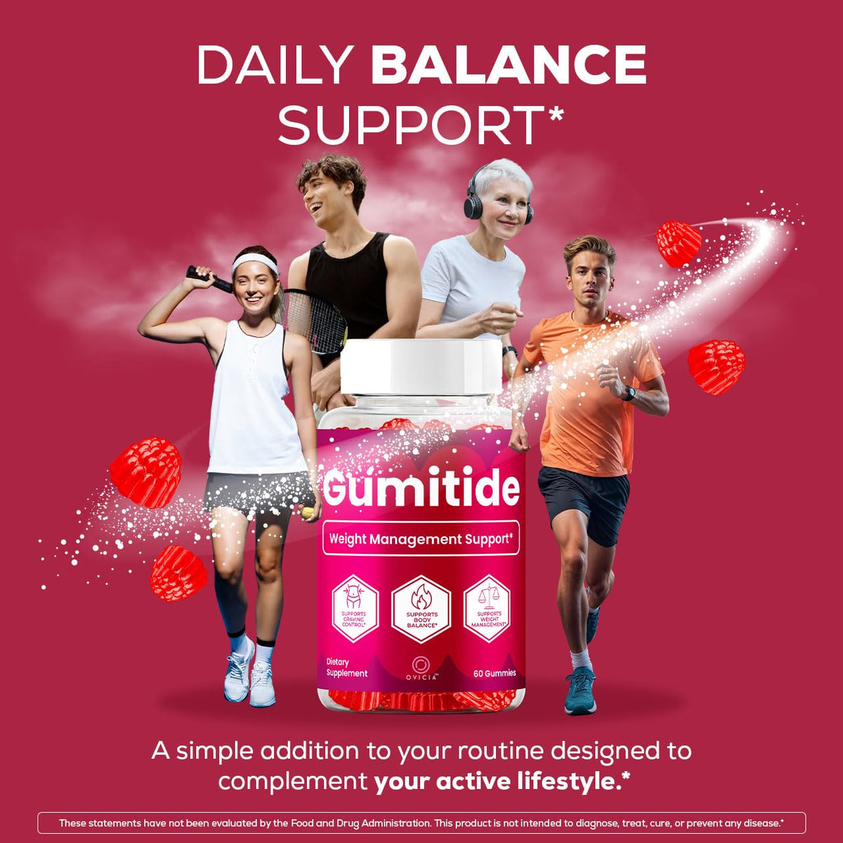 (3 Pack) Gumitide Gummies - Gumi Tide Support Advanced Formula Gummy Maximum Strength, Daily GumitideGummies Premium All Natural Ingredients Overall Health & Wellness Reviews, 180 Gummies for 3 Months
