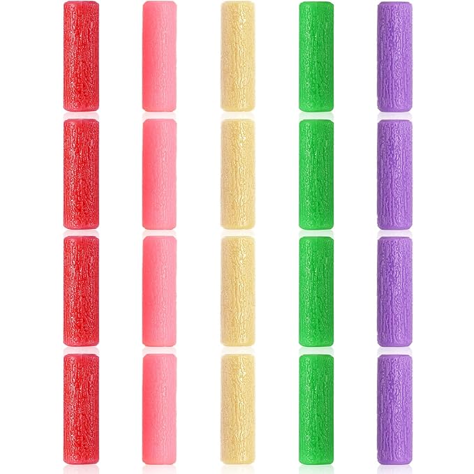 20 Pieces Aligner Tray Seaters for Aligner Trays Chompers Orthodontic Trays(Light Pink, Red, Green, Lavender, Light Yellow)