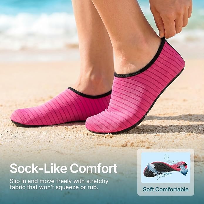 Water Shoes for Women Men Quick-Dry Aqua Socks Swim Beach Barefoot Yoga Exercise Wear Sport Accessories Pool Camping Must Haves Adult Youth Size