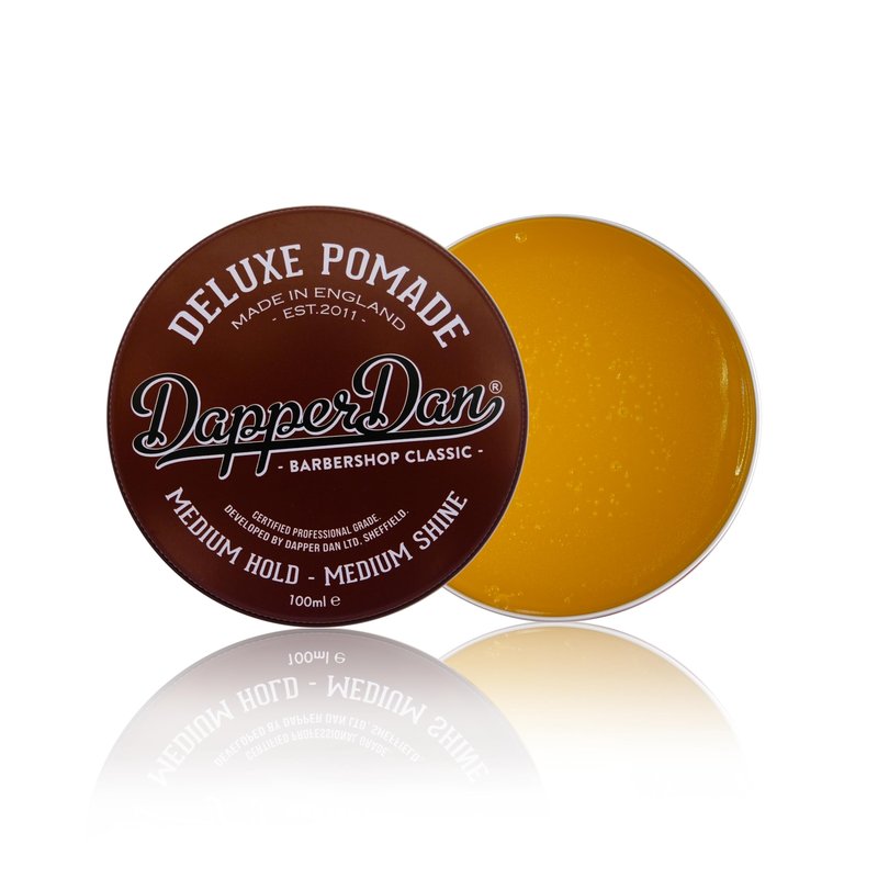 Deluxe Pomade By Dapper Dan, Medium Hold Medium Shine, No Greasiness Or Flakiness, Citrus & Vanilla Fragrance 100ml