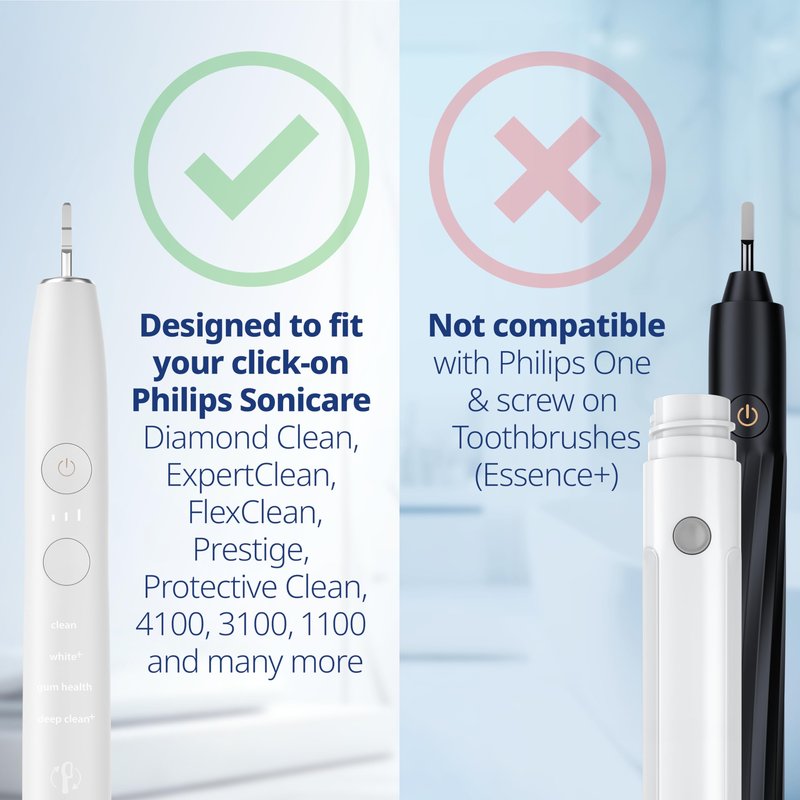 Toothbrush Heads Active Charcoal Hard Compatible with Philips Sonicare Toothbrush Heads - Replacement Heads for Natural Cleaning - Hard Brush Heads - White - Replaces HX9058-8 Pack