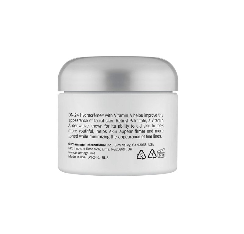 Pharmagel DN-24 Hydracrème Intensive Vitamin Moisturizer – Day & Night Face and Neck Cream with Retinol and Vitamins A, C, D & E, 2 oz