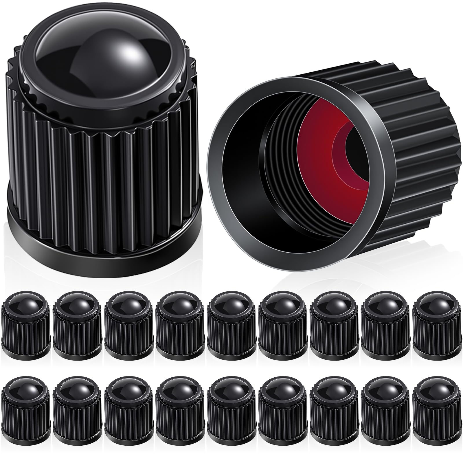 Outus 1200 Pcs Tire Valve Stem Caps Car Tire Caps Plastic Universal Valve Stem Covers for Bike Bicycle Cars SUV Trucks Motorcycl