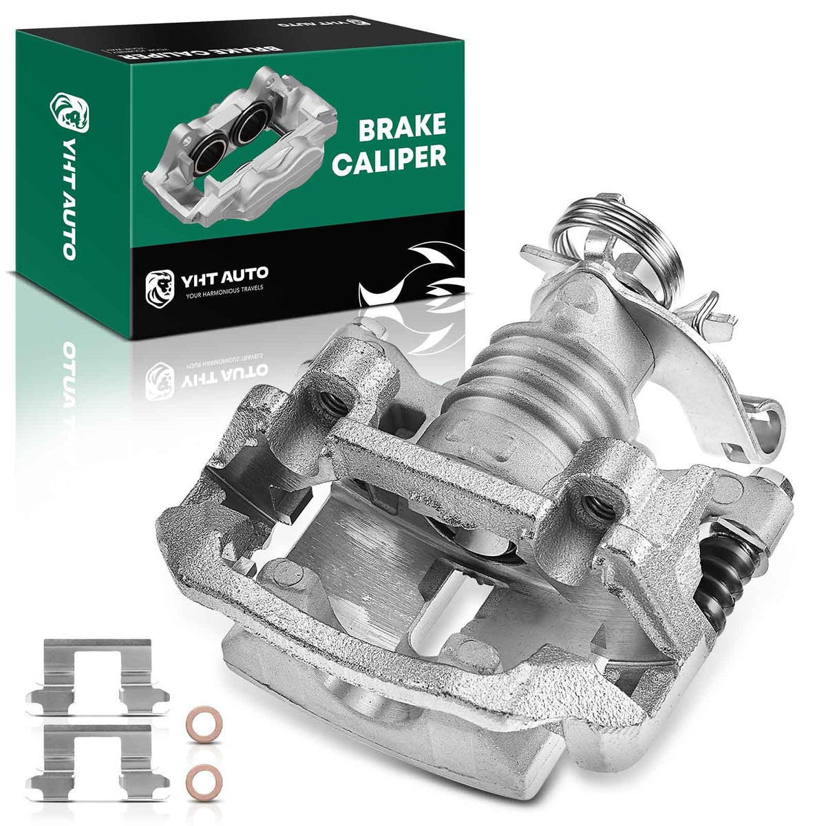 YHTAUTO Rear Driver Side Disc Brake Calipers with Bracket Replacement for Malibu 2004-2012, Cobalt 2005-2008, G6 2005-2010, HHR