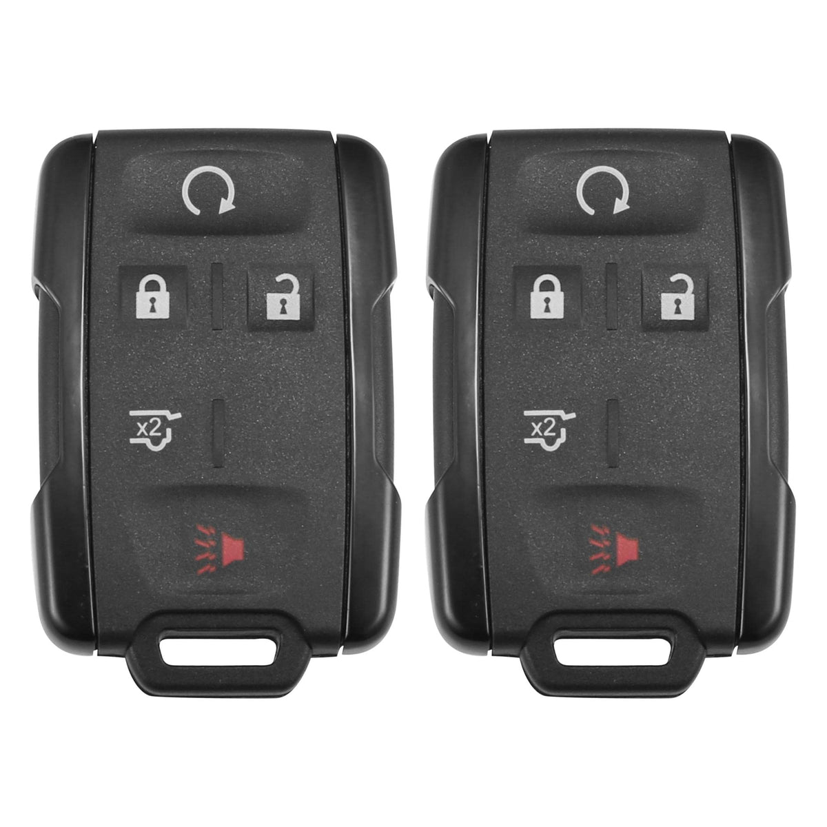 X AUTOHAUX 2pcs 5 Button Keyless Entry Remote Control Replacement Key Fob Proximity Smart Fob M3N32337100 for Chevrolet Tahoe 20