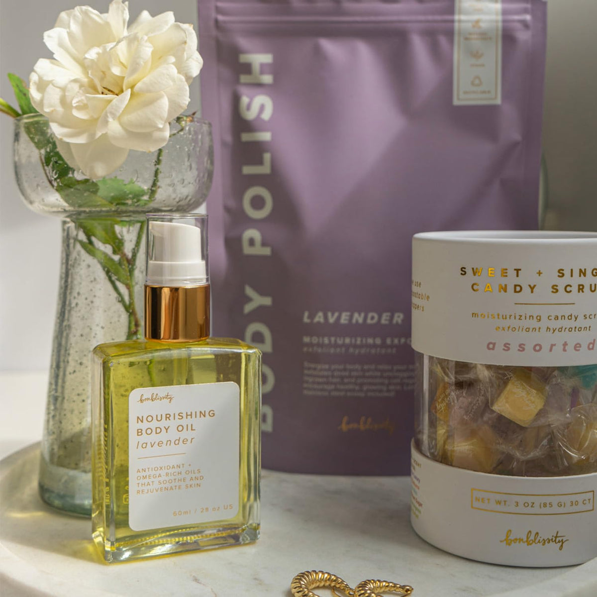 Bonblissity Nourishing Body Oils, 2oz Travel Size - Lavender Scented