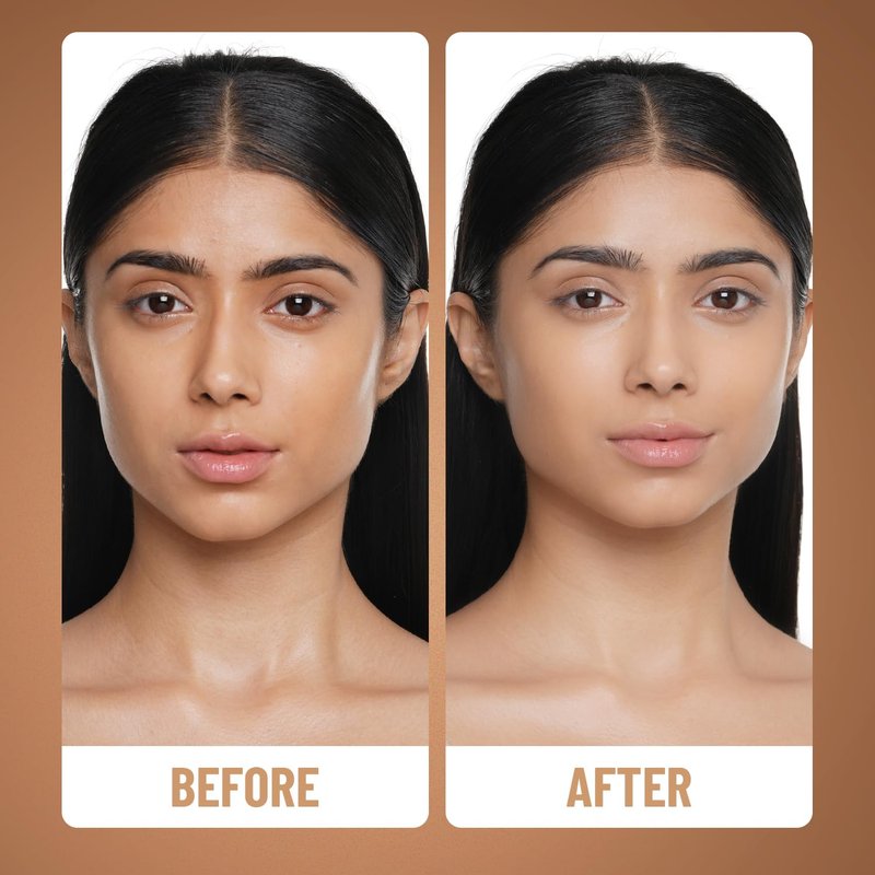 Swiss Beauty High Performance Foundation | Water-Resistant | Medium To Buildable Coverage Liquid Dewy Finish | Lightweight | Easy To Blend | With Vitamin C & Niacinamide | 03 Natural Beige, 55G