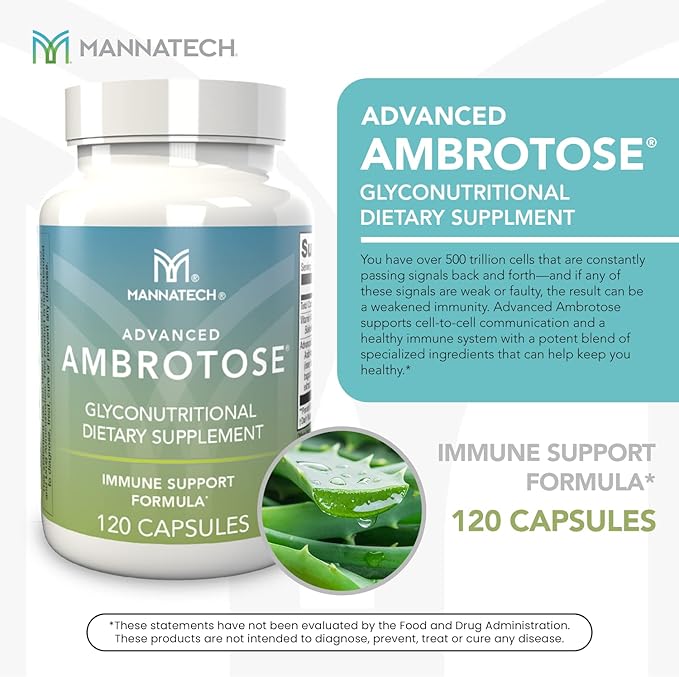 Mannatech Advanced Ambrotose 120 Capsules