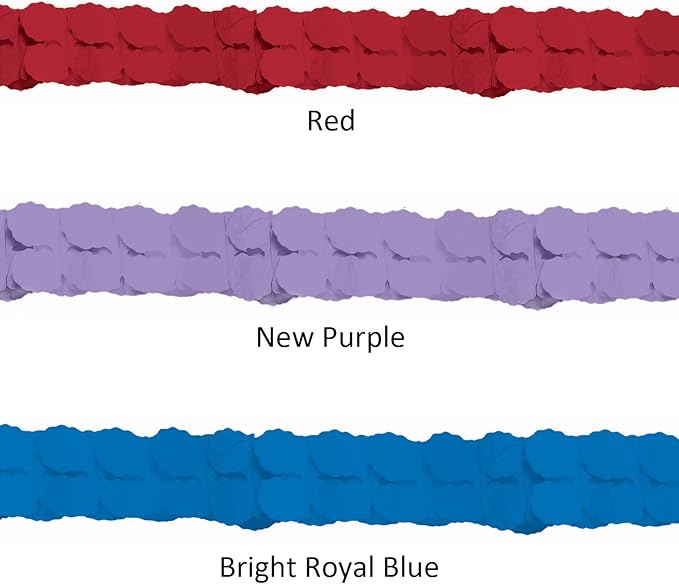 Amscan Paper Garland Party-Decorations, 12', Apple Red