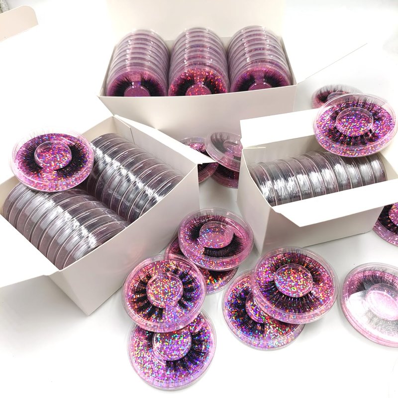 Ellazzle Eyelashes Wholesale Natural Look False Lashes 3D Fluffy Eyelashes Bulk 10 Styles(20 pairs)