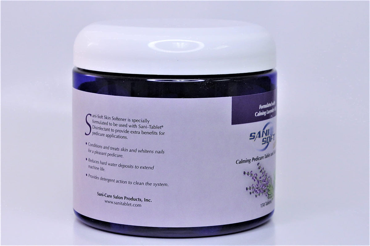 Sanicare - Pedicure Tablets for Foot Soaks, Whiten Nails, Softens Skin with Aloe Vera, All Natural, Vegan, 150 count (Lavender)