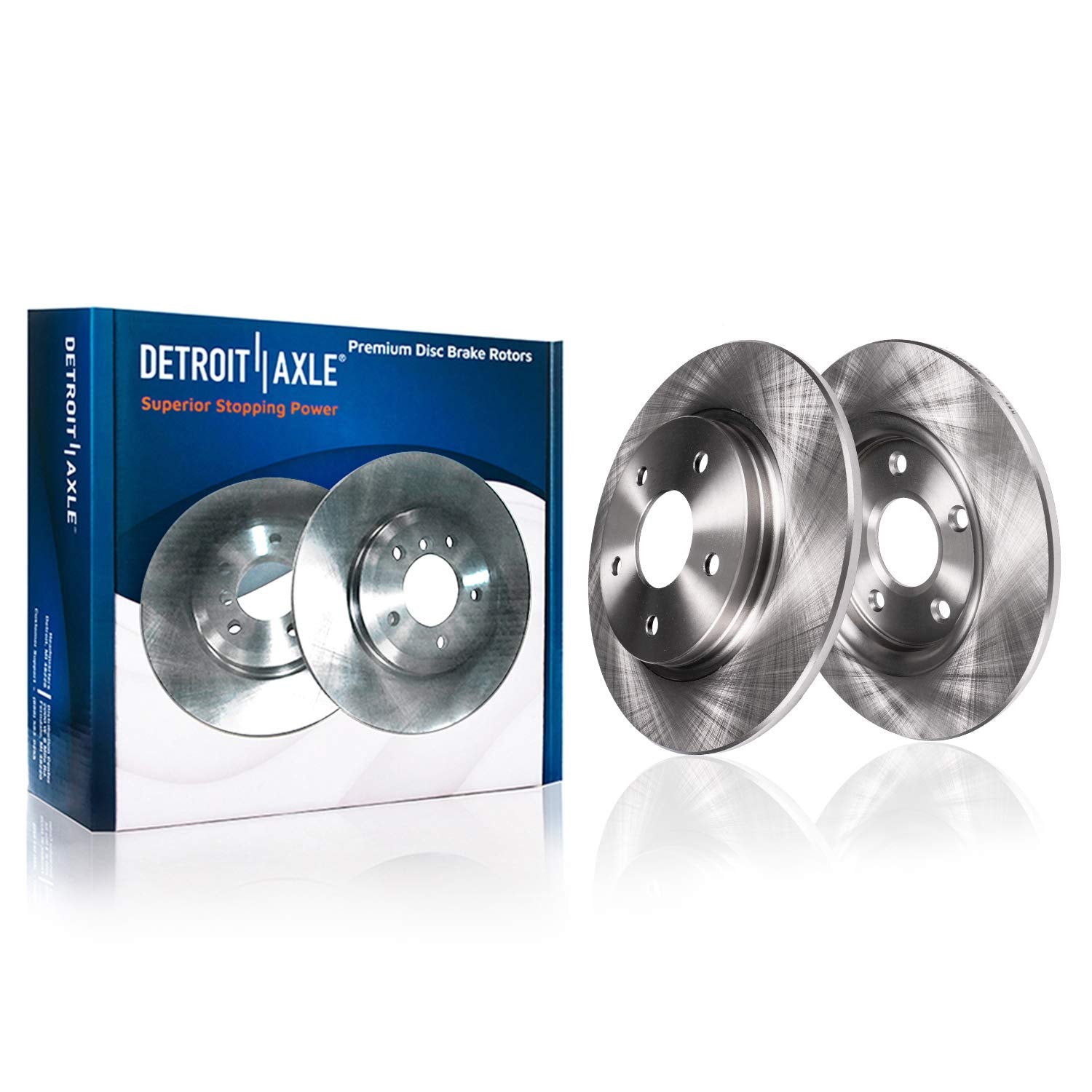 Detroit Axle - Rear Brake Rotors For 2006-2010 Chevrolet Impala, 2006-2007 Monte Carlo, 2008-2009 Buick Allure Lacrosse Brake Ro