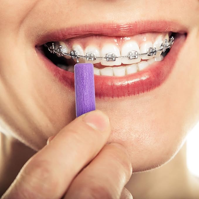 20 Pieces Aligner Tray Seaters for Aligner Trays Chompers Orthodontic Trays(Purple)