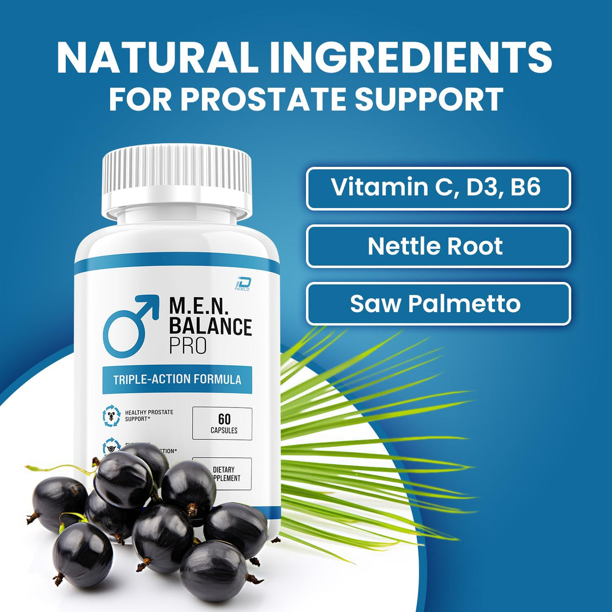 M.E.N Balance Pro Supplement – Advanced Formula Supplements for Daily Health (5 Pack - 300 Capsules)
