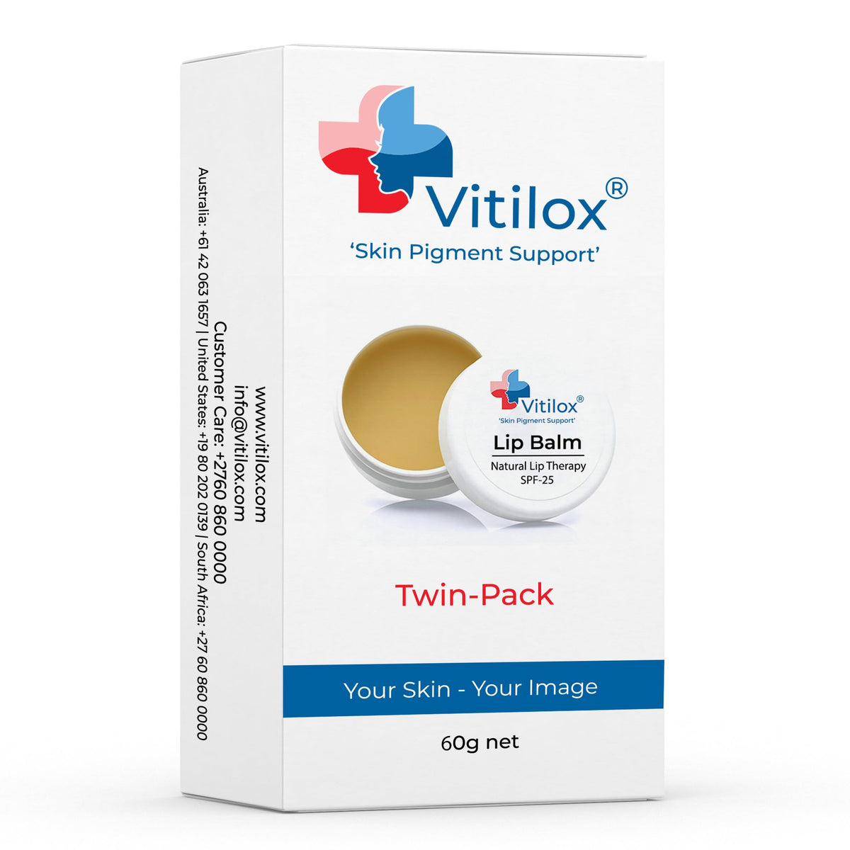 Vitiligo Vitilox® Lip Balm 'Twin Pack'