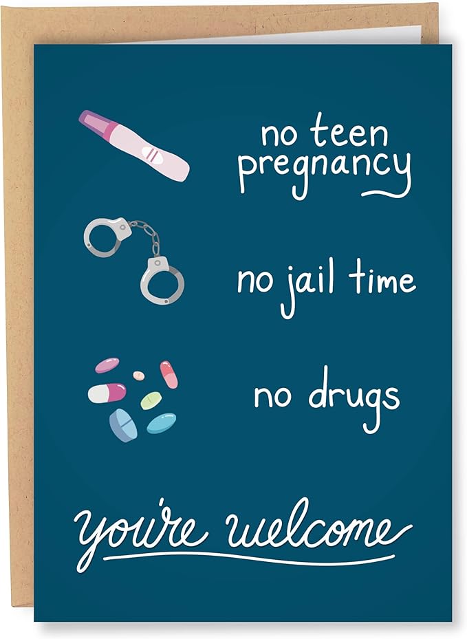 Sleazy Greetings Funny Happy Father's Day Greeting Card | Cheeky Birthday Card For Dad | Dirty Adult Friend Bday Card with Envelope (You're Welcome)