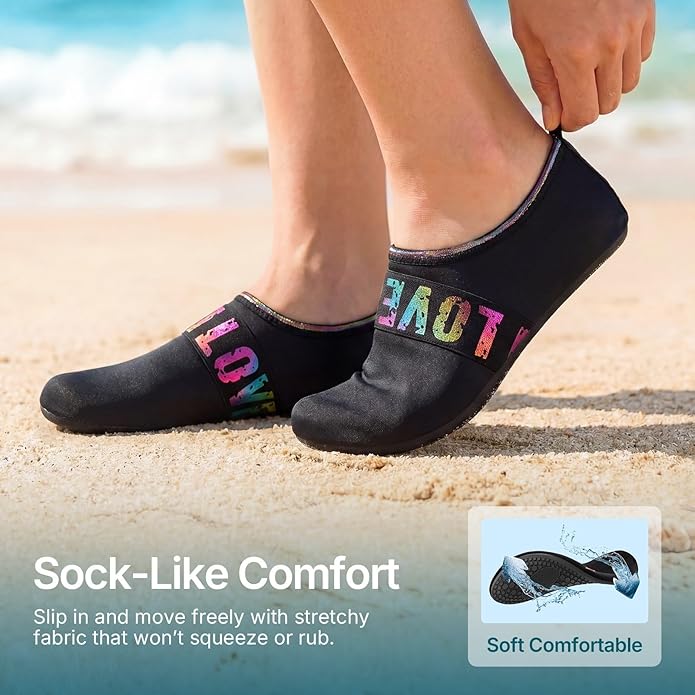 Water Shoes for Women Men Quick-Dry Aqua Socks Swim Beach Barefoot Yoga Exercise Wear Sport Accessories Pool Camping Must Haves Adult Youth Size