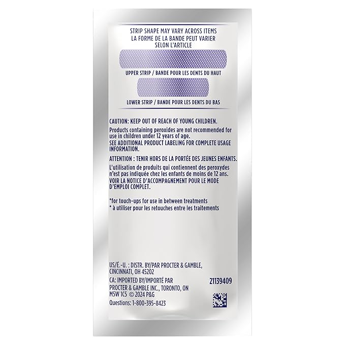 Crest 3D Whitestrips Professional Effects – Teeth Whitening Kit, 22 Treatments (20 + 2 Bonus), Each with 1 Upper/1Lower, 44 Strips – Crest 3DWhite Teeth Whitening Strips